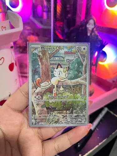 Meowth AR 106/094 Pokémon Original - Art Rare