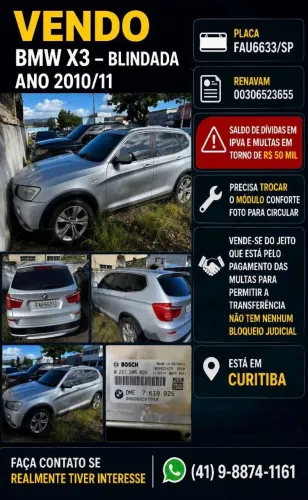 BMW X3 Xdrive 35i/m-sport 3.0 306cv Bi-turbo 2011