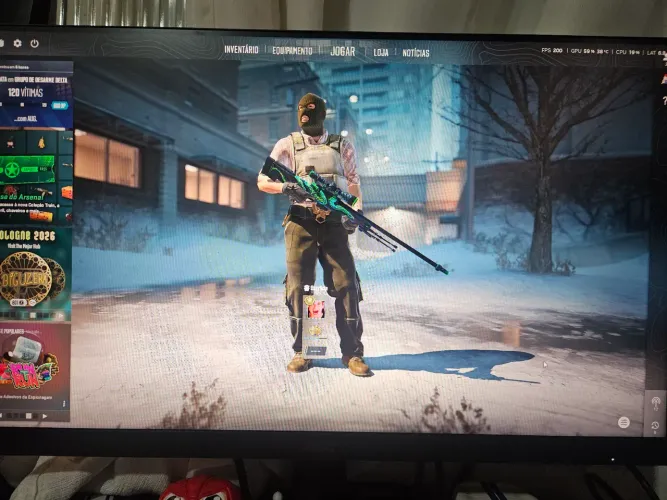 Monitor aoc 200hz 0.3 MS ips 24 polegadas