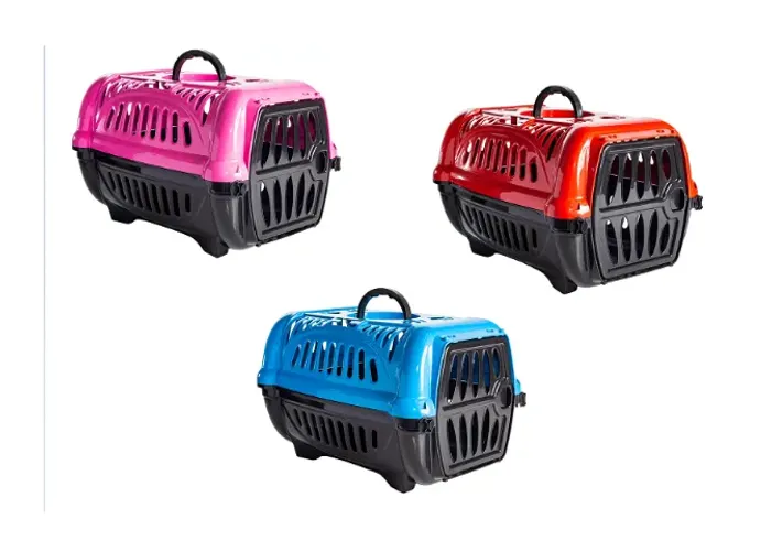 Caixa de Transporte Para Cães Gatoe Cachorros e Coelho Nº01 Pequeno Porte - Jel Plast