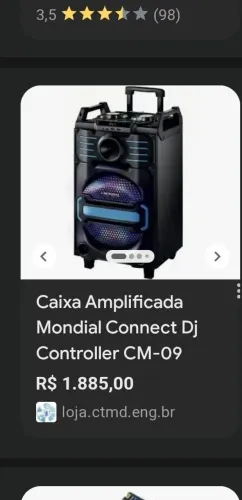 Caixa amplificada mundial connect DJ Controller Cm-09