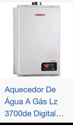 Aquecedor de água a gás Lorenzetti 3700