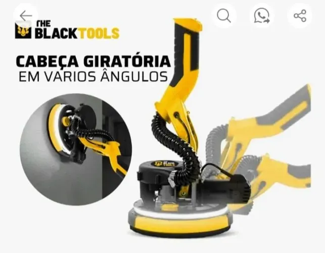 Lixadeira de parede com aspirador 