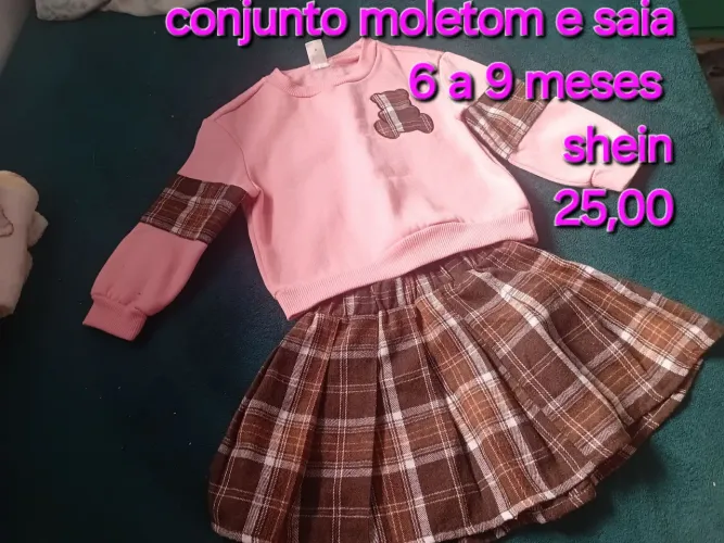 Conjunto moletom e saia