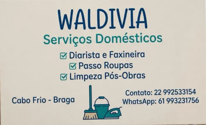 Waldivia domestica/Diarista/faxina em geral e baba