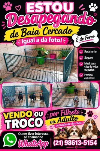 Vendo ou troco baia/cercado pets