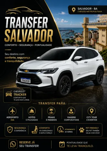 Transporte Executivo Premium em Salvador | Aeroporto, Viagens e Drone| 24horas