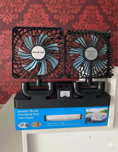 Ventiladores (2 em 1) a energia solar 