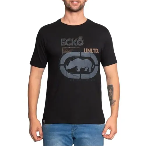 Camiseta preta Ecko Unltd
