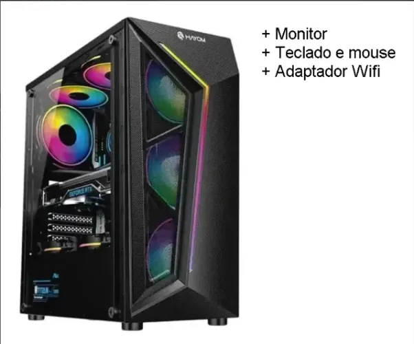 Pc Gamer Amd Ryzen 5 4600g 8gb Ddr4 Ssd 240gb Monitor E + (Usado)