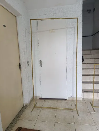 Estrutura metálica retangular desmontável 2x1