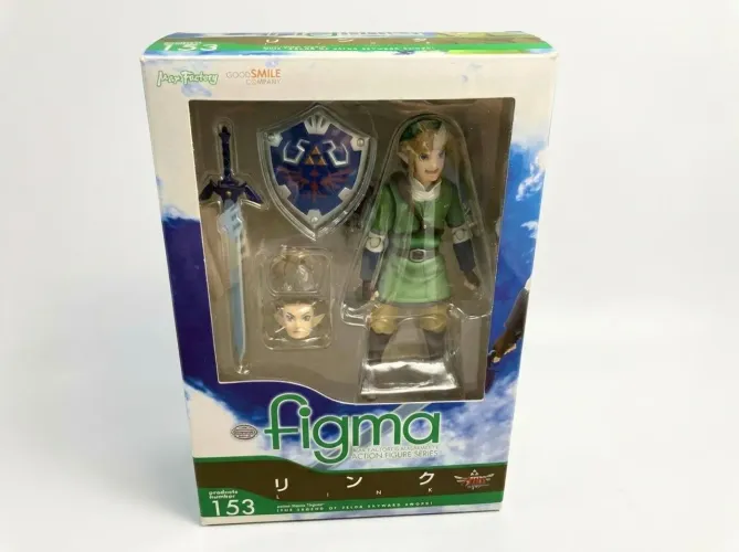 Zelda Action Figure Figma 153 Link Skyward Sword Original Good Smile Japão