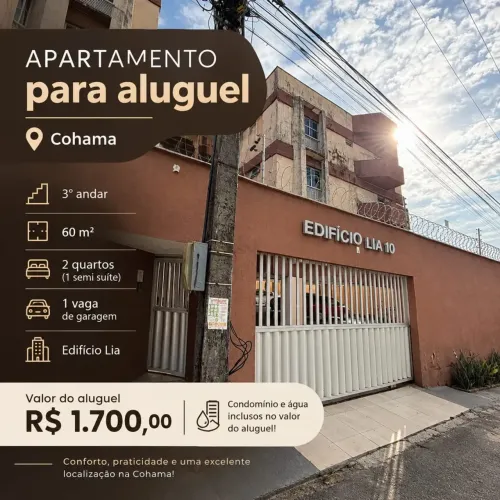 Imóvel para aluguel tem 60 metros quadrados com 2 quartos em Cohama - São Luís - MA