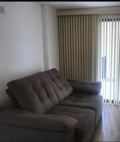 Sofá Retrátil Reclinável Para Sala 2,10m veludo marrom