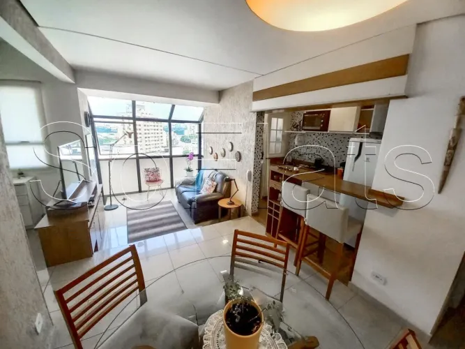 Flat em pool hoteleiro em Santana | 64m² mobiliado com excelente potencial de renda