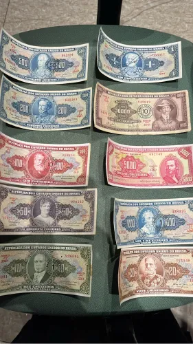 Lote cédulas Cruzeiro