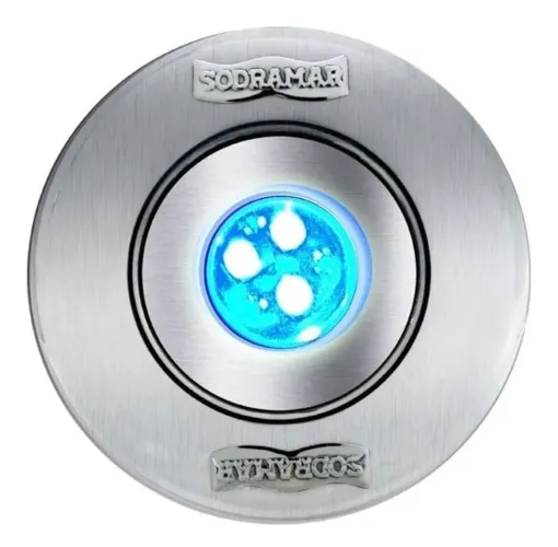 Hiper Led 9w Piscina Rgb Corpo Abs Inox 50mm Ilumina 14m²