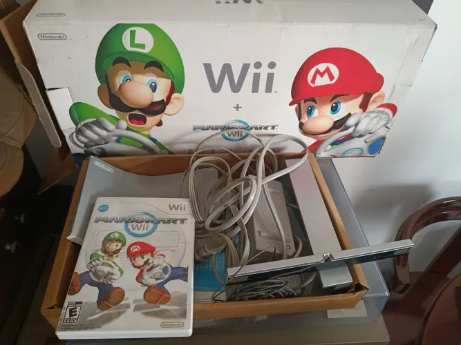 Nintendo Wii Mário Kart Completo Raro