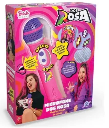 Microfone Dos Rosa Emilly Vick E Katlen Musical Brink Model