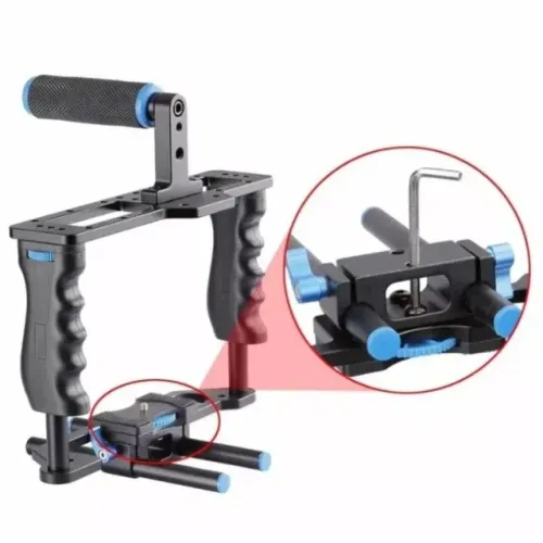 Estabilizador Gaiola Yelangu Dslr Cage C2 1/4 3/8 Aluminio