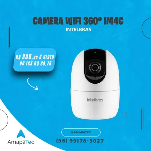Câmera WIFI 360  Full HD IM4C Intelbras