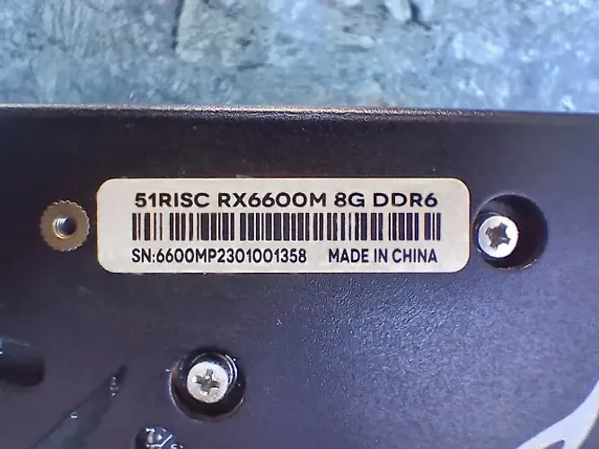 Placa de video RX6600M 8Gb 51RISC