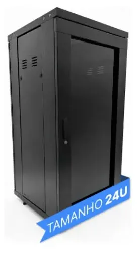 Rack Servidor Piso Padrão 19 24u X 670mm Desmontavel