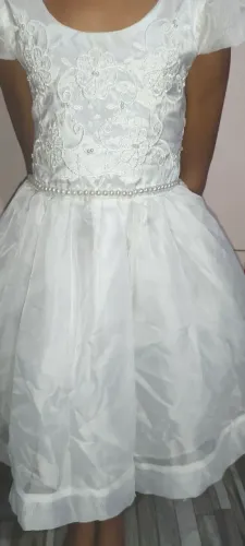 Vestido branco infantil