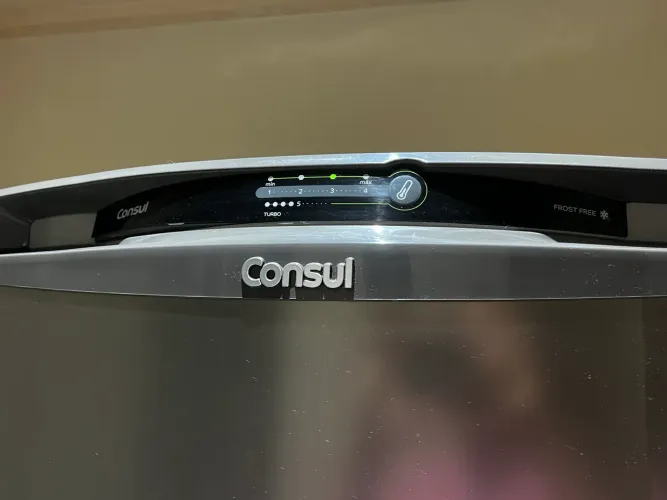 Geladeira inox Consul