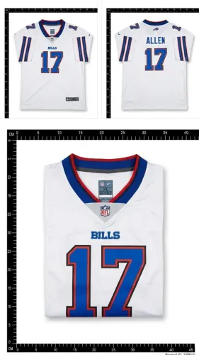 Camisa NFL Buffalo Bills Josh Allen #17 Nike Branca - Tamanho XL
