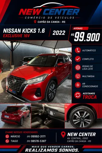 Nissan Kicks Exclusive 1.6 16V Flex AUT 2022