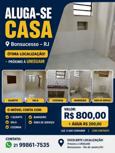 Casa em Bonsucesso próximo a Praça das Nações