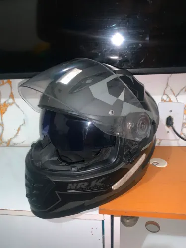Capacete Norisk ff302 preto com cinza