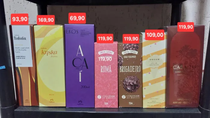 PRODUTOS DE BELEZA <br>L'OCCITANE AU BRÉSIL<br>EUDORA<br>BOTICÁRIO <br>QUEM DISSE BERENICE