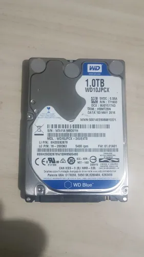 HD WD 1 TB 2.5 pol para Notebook, Console Game PS4, XBox, Gaveta externa