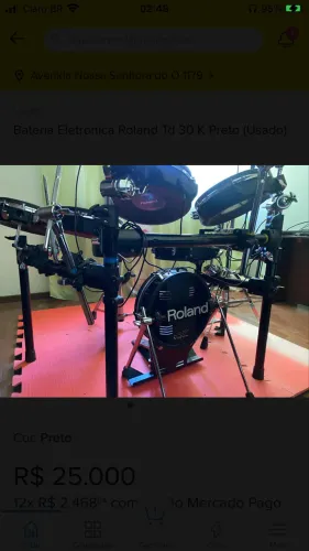 Bateria Roland td 11 kv em estado de nova