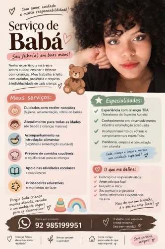 Babá com excelência.