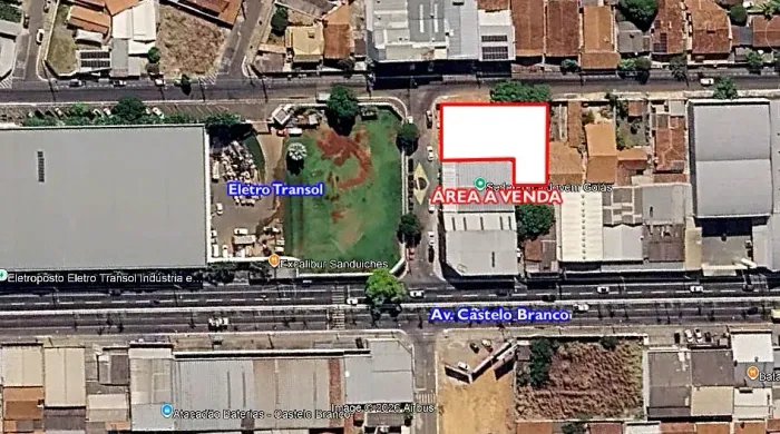 Área com 2 lotes esquina e contra esquina! Próx av, Castelo Branco