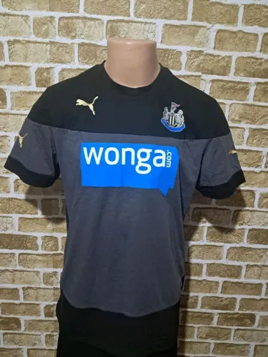 camisa original 2013 2014 preta treino aquecimento newcastle united inglaterra puma tamanh