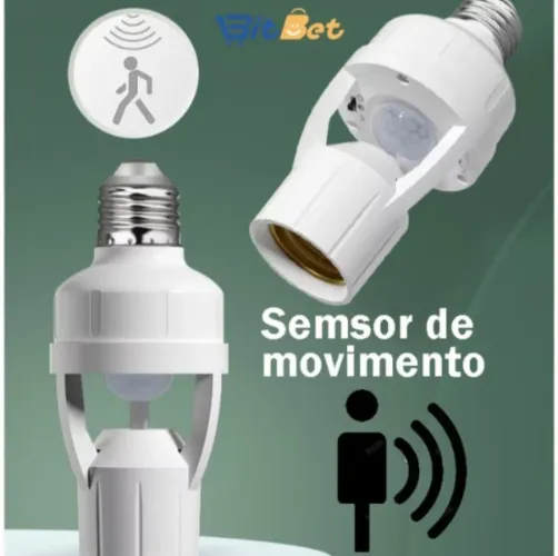 Lâmpada (soquete) com sensor de presença e sensor de movimento