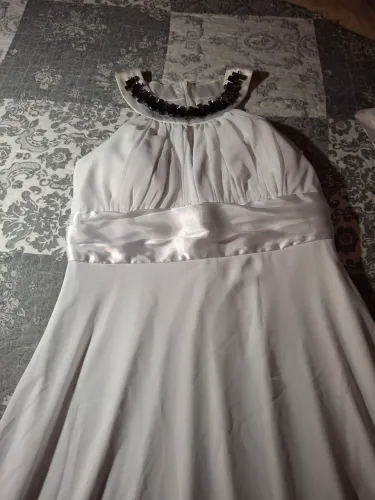Vestido longo de festa Branco - 42