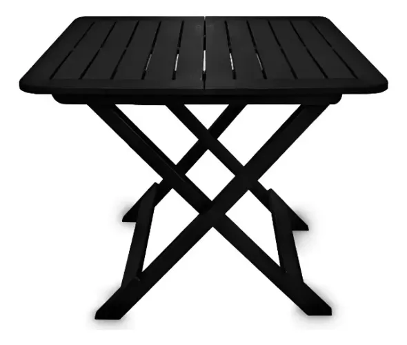 mesa dobrável plástico homeshop preto arqplast similar madera arqplast 25672