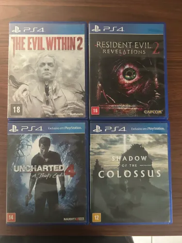 Jogos de PS4 Originais - Excelente Estado