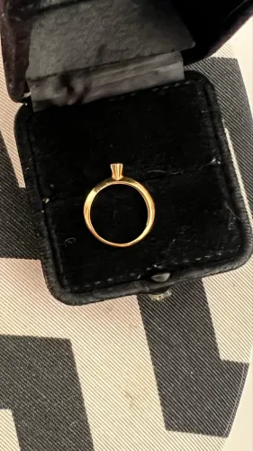 Anel de ouro feminino Rubi original 