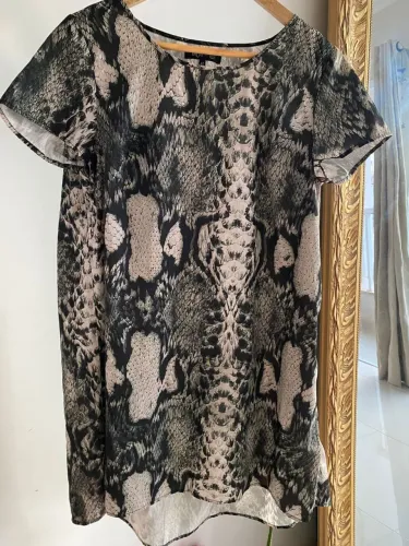 Vestido Animal Print Cobra - MOB by C&A - Tamanho 42