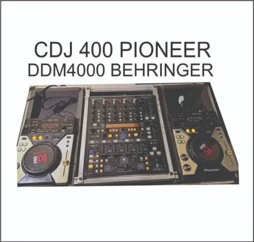 EQUIPAMENTO PARA DJs CDJ400 + MIX DDM4000 
