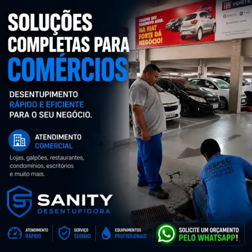 Desentupimento para Comércios e Empresas | Campinas