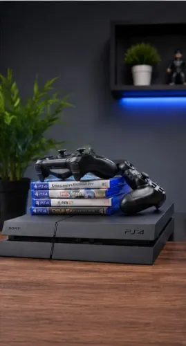 PS4 + CONTROLES 1200