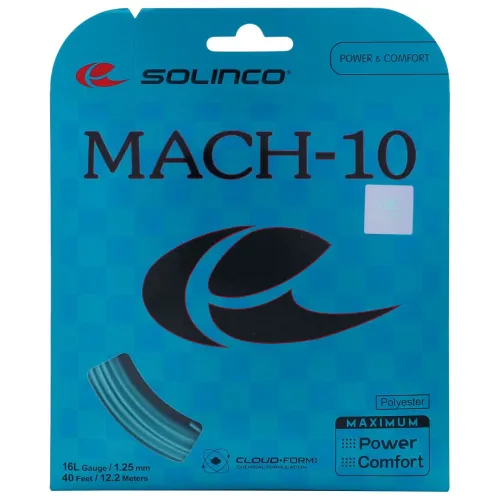 Set da Corda Solinco Mach-10 Azul 16l 1.25mm - 12 Metros (1 passada)<br>
