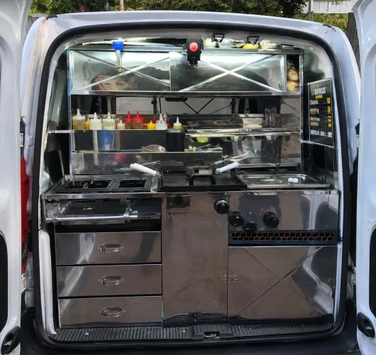 Kit food truck completa, tapioca e hot dog na chapa.